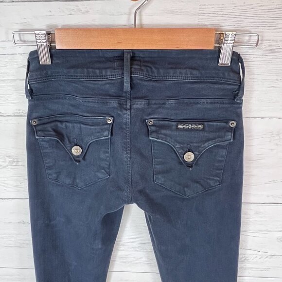 Hudson Jeans Womens Size 25 Teal Green Collin Low Rise Skinny with Flap Pockets - Picture 10 of 14